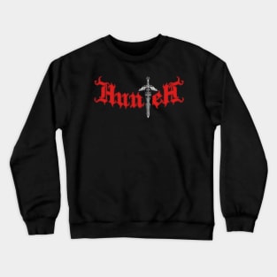 DenialJ Evil Merch - Hunter Logotype with Sword Crewneck Sweatshirt